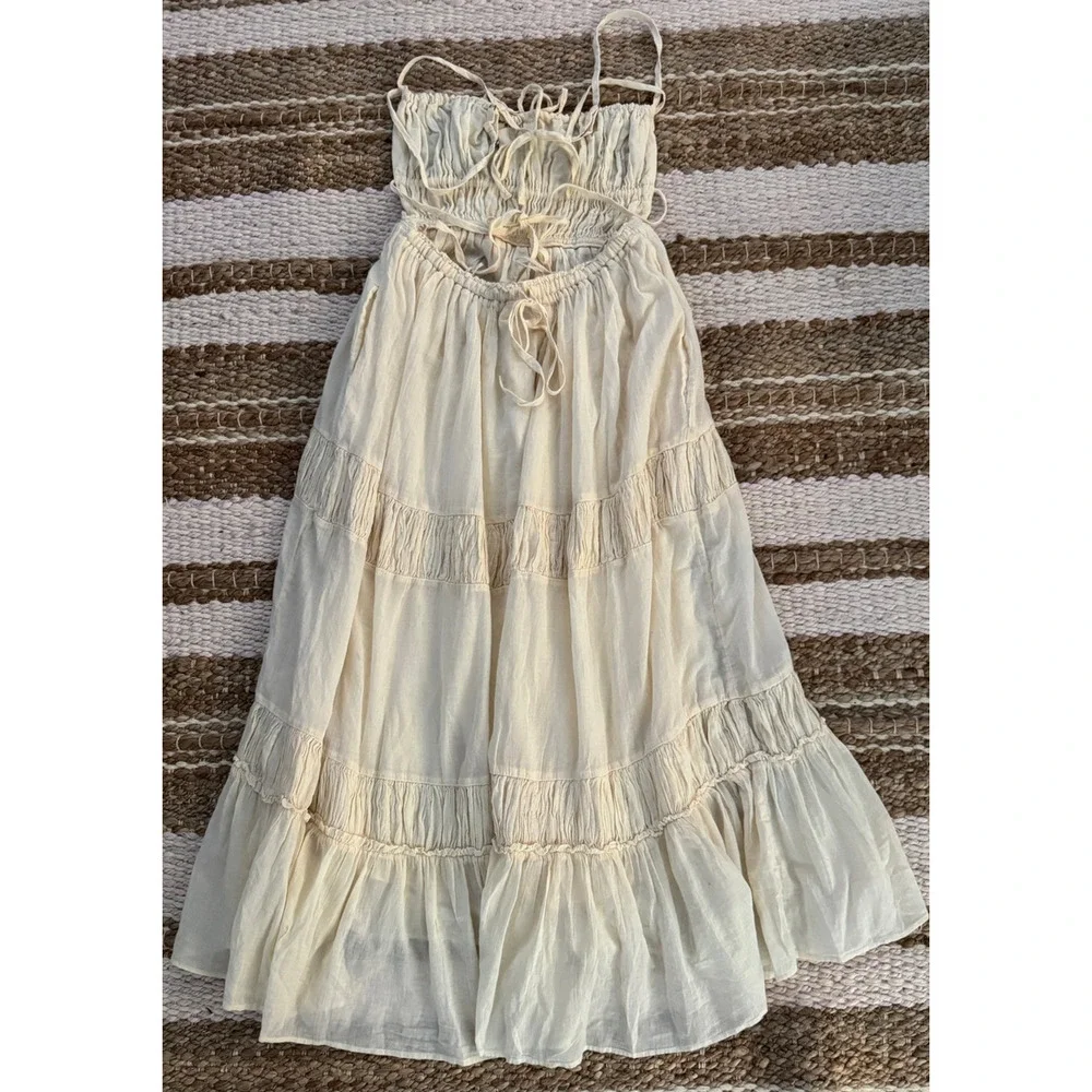 NEW Free People Taking Sides Maxi Dress Size Medium - Picture 7 of 11